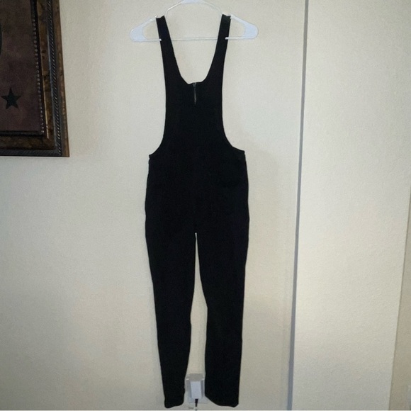 Free People Black Front Zip Overalls Size 2 - Picture 7 of 10